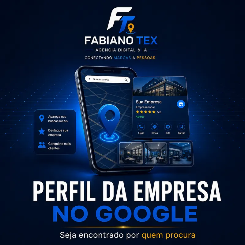 Perfil da empresa no Google com mapa e avaliações